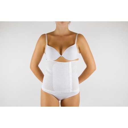 1 - BERNINA SANA Fasce post operatorie regolabili con velcro Art. 55120 AERFLEX traspirante H 20 cm Colore BIANCO