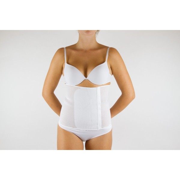 BERNINA SANA Art. 55120 AERFLEX traspirante H 20 cm Colore BIANCO Fasce post operatorie regolabili con velcro