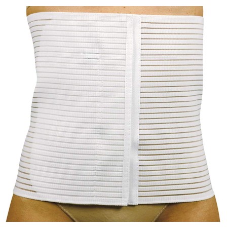 1 - BERNINA SANA Fasce post operatorie regolabili con velcro Art. 55527 AERFLEX felpata interno morbido cotone H 27 cm Colore BI