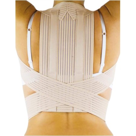 1 - BERNINA SANA Raddrizzaspalle Art. 55122 Raddrizzaspalle ortopedico con stecche dorsali Colore BEIGE