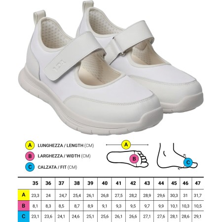 1 - Ciabatte ortopediche con suola semirigida Optima Molliter YDA ROBY BIANCO Art. C1D-ROBY TES/ECOL --