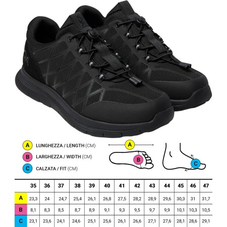 1 - Scarpe ortopediche Impermeabili Sportive Optima Molliter YDA Spring System Nero C1Y-YDAW15 ONE Water Resistant --