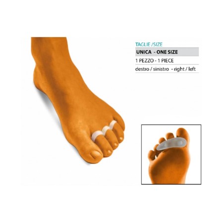 1 - Orione OK PED Safte Cuscinetto con 3 anelli per dita a martello misura unica destro
