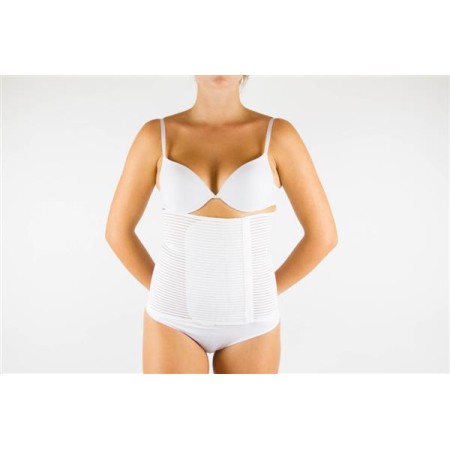 1 - BERNINA SANA Fasce post operatorie regolabili con velcro Art. 55116 AERFLEX traspirante H 16 cm Colore BIANCO