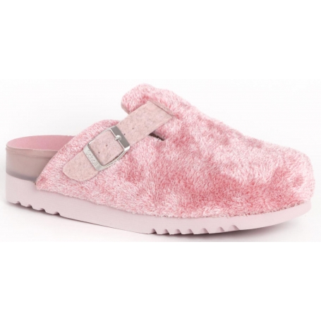POPPY Ciabatte donna Scholl Pantofole in Feltro Riciclato e Microfibra Color Pink -